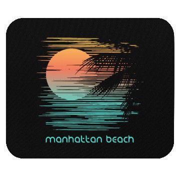 Discover Artistic Manhattan Beach California Palm Tree Mouse Pads