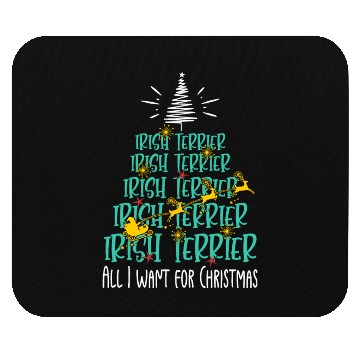 Discover Irish Terrier Christmas Dog breed Christmas Tree Mouse Pads