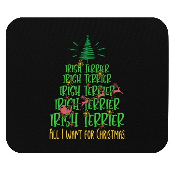 Discover Irish Terrier Christmas Dog breed Christmas Tree Mouse Pads