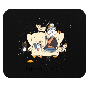 Discover cute cats family Mouse Pads