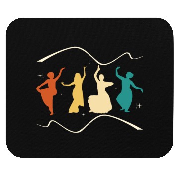 Discover Indian Dance Design for a Bharatanatyam Dancer Mouse Pads