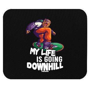 Discover Snowboard holiday Winter holidays mountains Mouse Pads