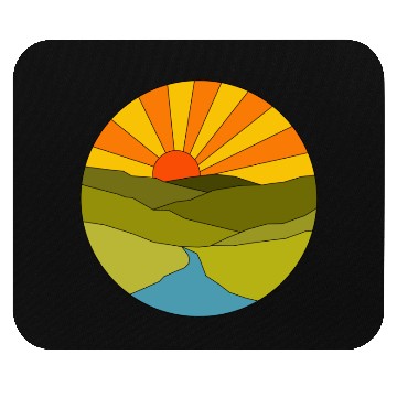 Discover Sunrise geometrical Mouse Pads