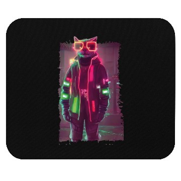 Discover Cyberpunk Cat Mouse Pads