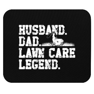 Discover Husband Dad Lawn Care Legend - husband Mouse Pads
