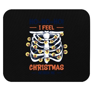 Discover Christmas Holiday Skeleton Rib Cage Radiology Mouse Pads