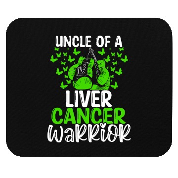 Discover Liver Cancer Awareness Uncle Nephew Niece Mouse Pads