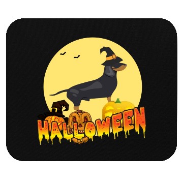 Discover Dachshund Halloween Mouse Pads