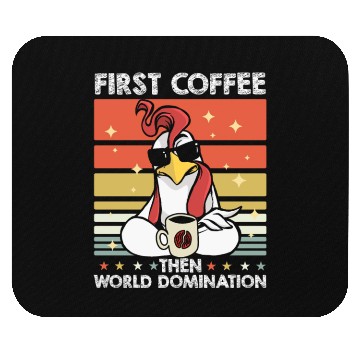 Discover Rooster Cock Coffee Sunglasses Mouse Pads