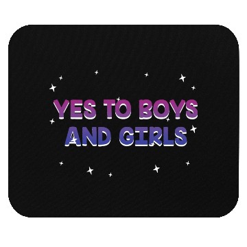 Discover Yes to Boys and Girls Bisexual LGBTQ Bi Pride Mouse Pads