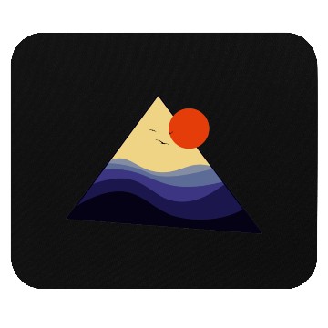 Discover Triangle Sunset Mouse Pads