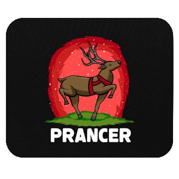 Discover Christmas Santa's Reindeer Lazy Costume Prancer Mouse Pads