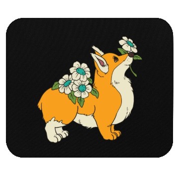 Discover Corgi Flower Mom Cute Dog Lover Mouse Pads