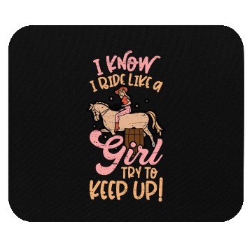 Discover Barrel Racing Rodeo Equestrian Horse Barrel Racer Mouse Pads