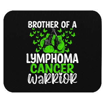 Discover Lymphoma Cancer Awareness Brother Twins Sibling Mouse Pads