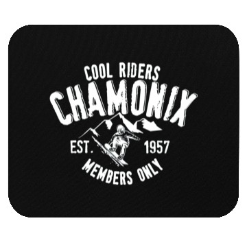 Discover Chamonix cool riders Mouse Pads