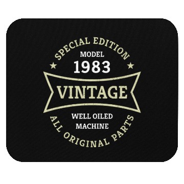 Discover Born 1983 Vintage 40 Year Old 40th Birthday Gifts Mouse Pads