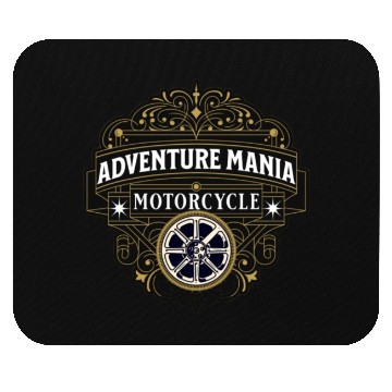 Discover Motorcycle Adventure Mania Mouse Pads