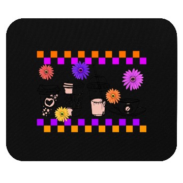 Discover Halloween Mouse Pads, Cute Halloween Coffee Latte