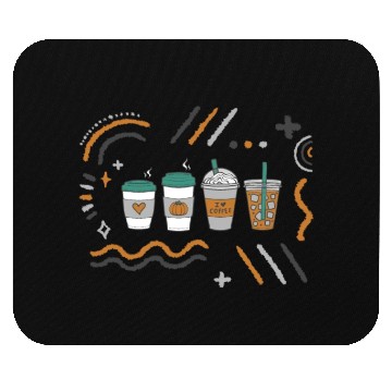 Discover Halloween Mouse Pads, Cute Halloween Coffee Latte