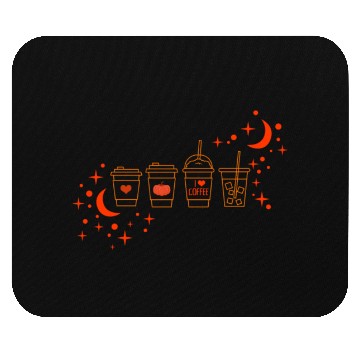 Discover Halloween Mouse Pads, Cute Halloween Coffee Latte