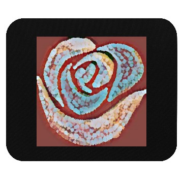 Discover Mosaic Rose Mouse Pads