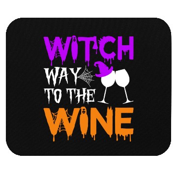 Discover Witch way to the wine Mouse Pads