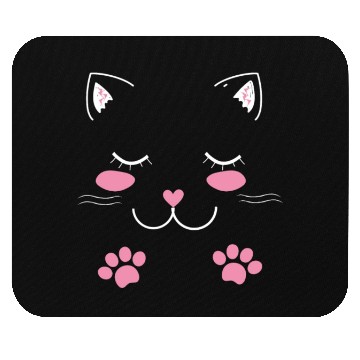 Discover Adorable cat face Mouse Pads