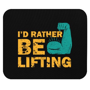 Discover I'd Rather Be Lifting motivational gym quotes Mouse Pads