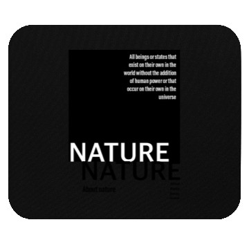 Discover About nature black Mouse Pads
