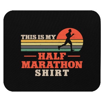 Discover Running Runner Half Marathon Mouse Pads