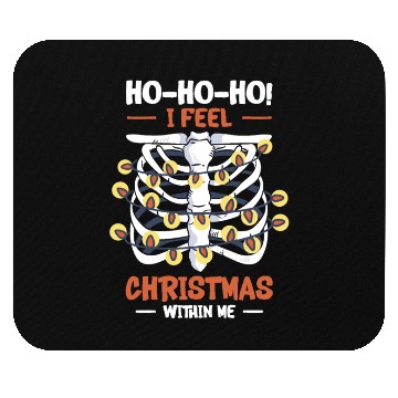 Discover Christmas Holiday Skeleton Rib Cage Radiology Mouse Pads
