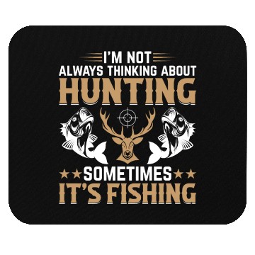 Discover Fish Fishing Deer Hunting Trout Fishing - Deer Hun Mouse Pads