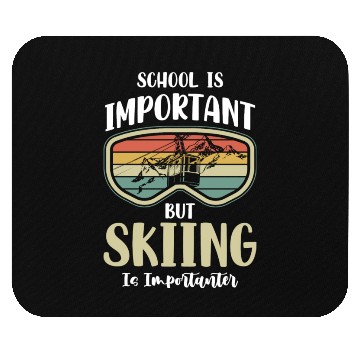Discover Skiing Snowboards Skier Mouse Pads
