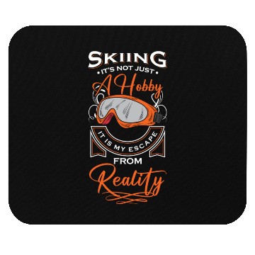 Discover Winter Sports Winter Holiday Piste Pigs Skis Mouse Pads
