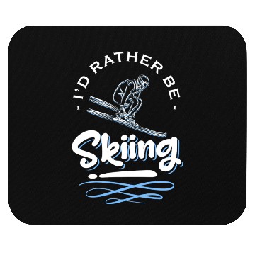 Discover Winter Sports Winter Ski Slope Mouse Pads