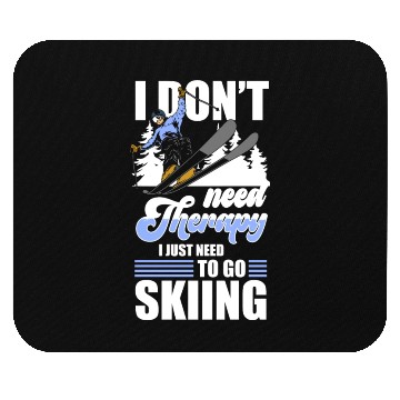 Discover Winter Sports Vacation Skier Mouse Pads