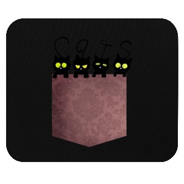 Discover Cats in the pocket Mouse Pads