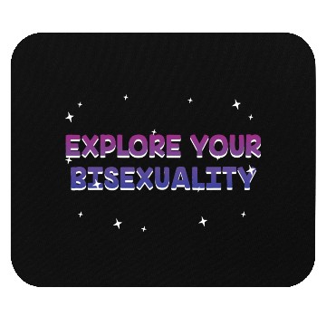 Discover Explore Your Bisexuality Bisexual LGBTQ Bi Pride Mouse Pads