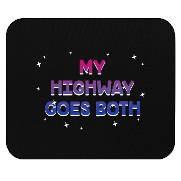 Discover My Highway Goes Both Ways Bisexual LGBTQ Bi Pride Mouse Pads