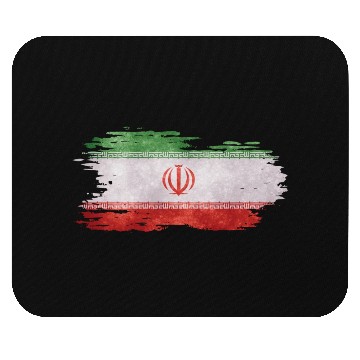 Discover Iran - national flag, brush effect Mouse Pads