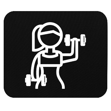 Discover Gym Girl power Mouse Pads