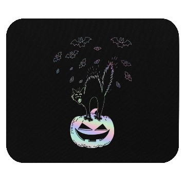 Discover Halloween Cat Lover Pumpkin Mouse Pads