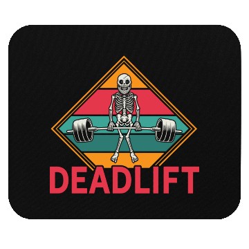 Discover Gym Workout Skeleton Deadlift Mouse Pads