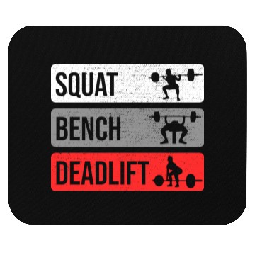 Discover Gym Workout Squat Bench Deadlift Mouse Pads