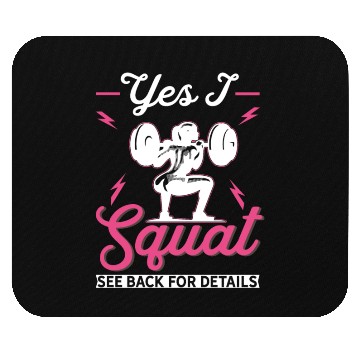 Discover Squat Workout Women Weightlifting Gym Mouse Pads