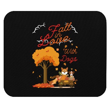 Discover Women Fall Dog Lover Autumn Mouse Pads