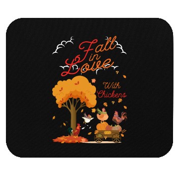 Discover Women Fall Chicken Lover Autumn Mouse Pads