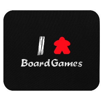 Discover I Love Board Games Mouse Pads