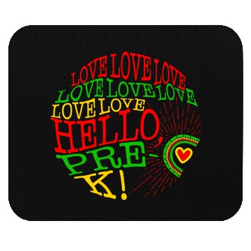 Discover Pre K Kindergarten Mouse Pads, Love Hello, Pre-K